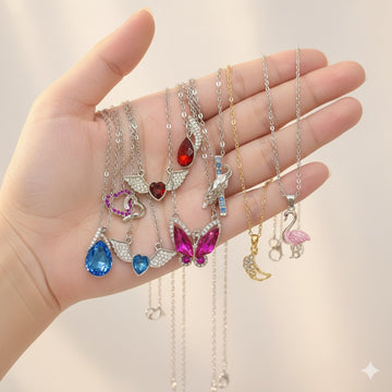 π Creator Stone Necklace with Chain β Mix Design Wholesale