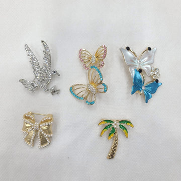 Wholesale Scarf Pins β Metal Imported Quality (Pack of 12, Mix Designs)