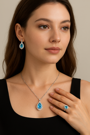 ✨ High-Quality Zircon Necklace Combo Sets