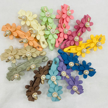 Bana Hair Clip Box – Pack of 12 | Mix Designs & Colors | Imported Quality
