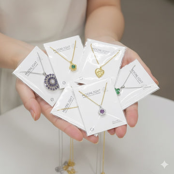 π Mix Design Stone Necklace with Chain β Wholesale Packs