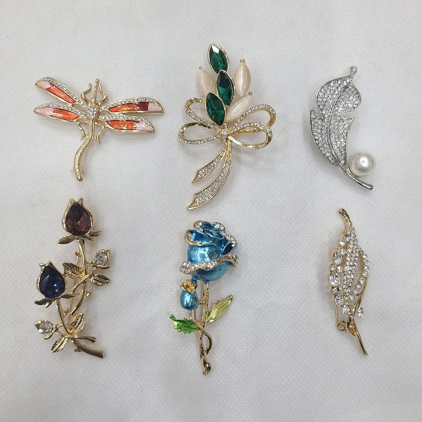 Wholesale Scarf Pins – Metal Imported Quality (Pack of 12, Mix Designs)