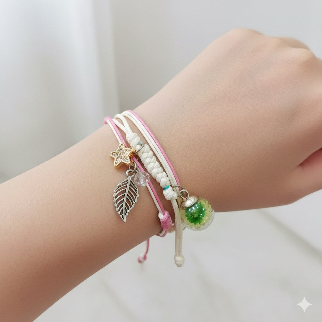 Adjustable Leather Bracelet – 2 Layers | Mix Colors & Designs