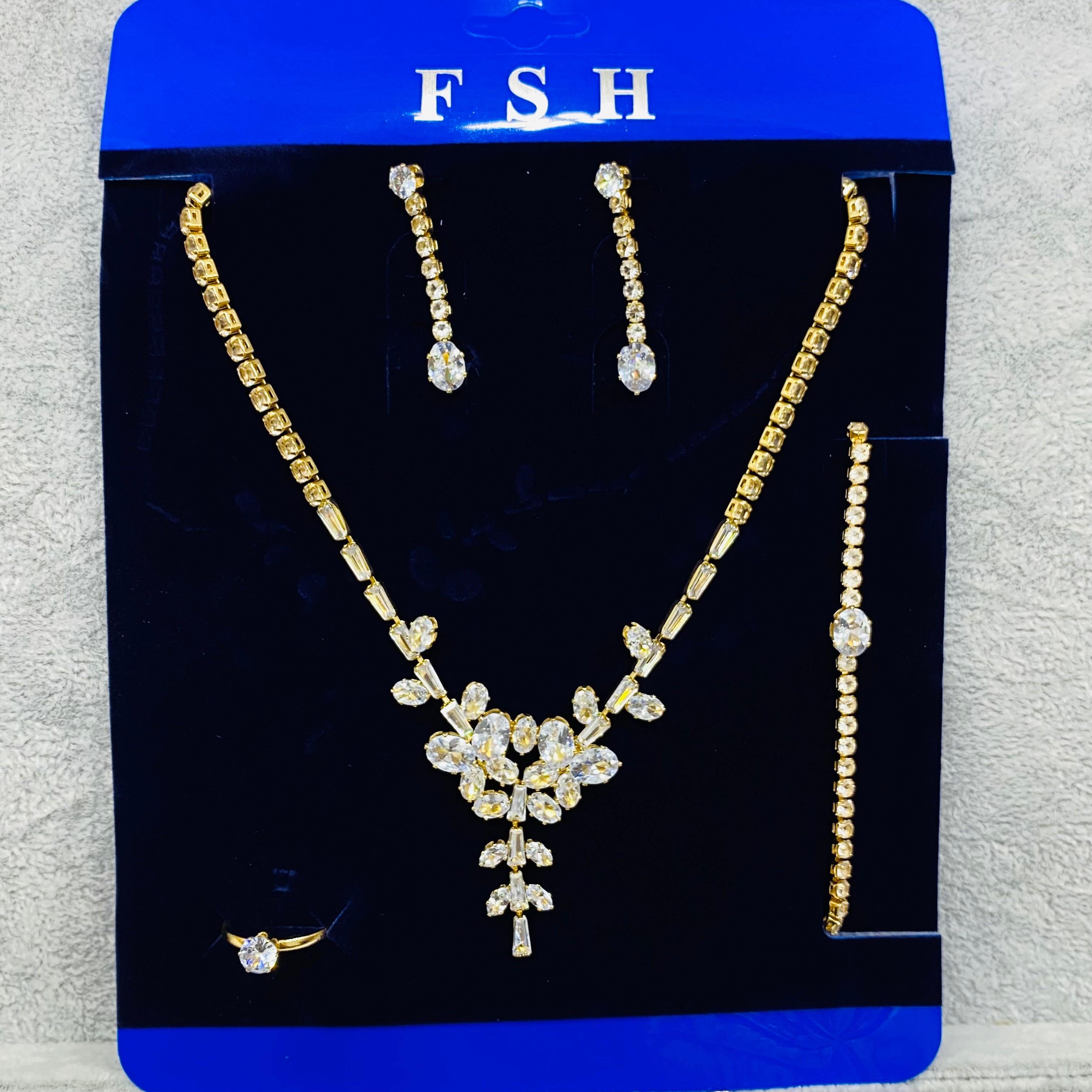 ✨ Premium Zircon Necklace Combo Sets