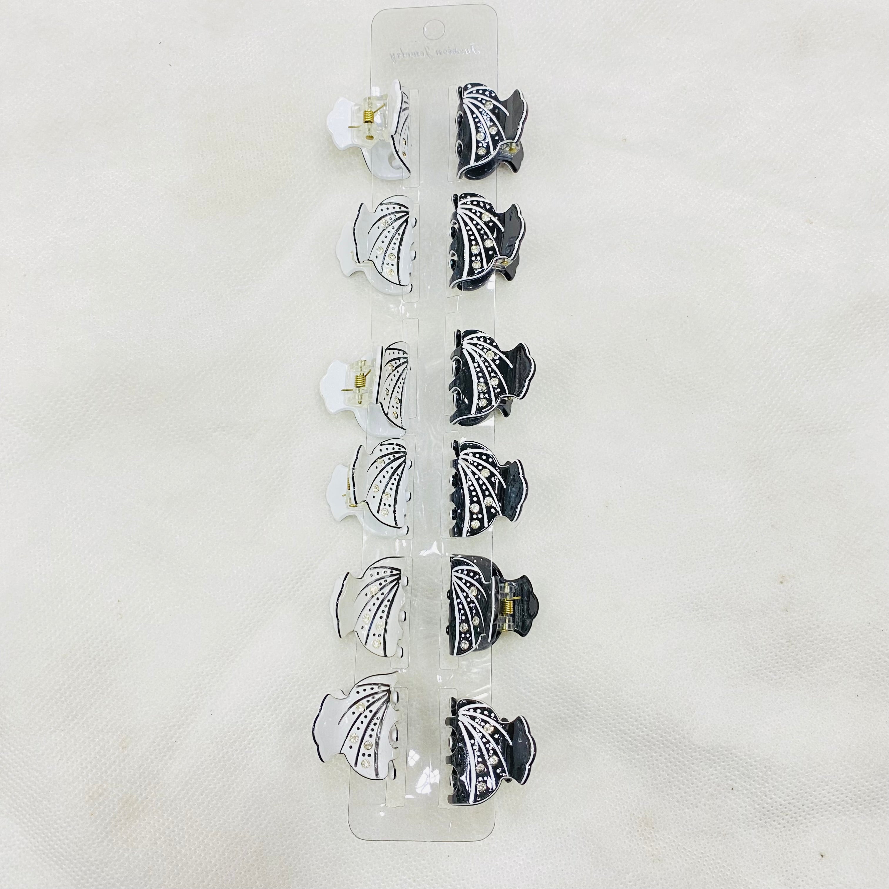 ✨ Small Hair Cachers – Pack of 12 Cards | Mix Designs & Colors | Imported Quality