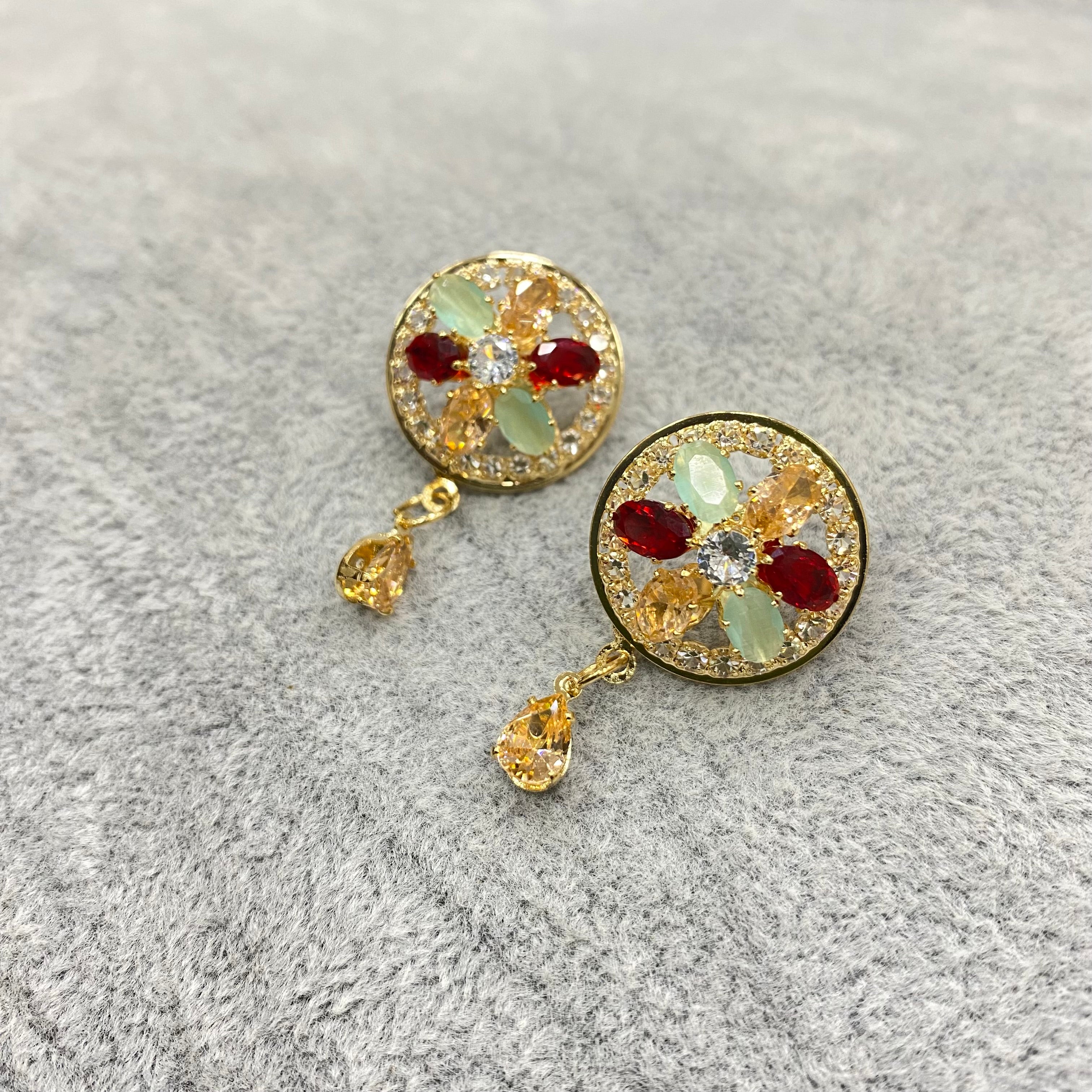 Zircon Earrings – Pack of 6 (Wholesale Deal)