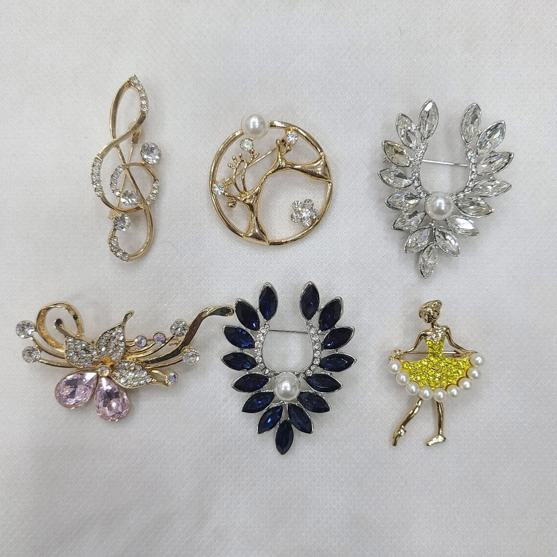 Wholesale Scarf Pins – Metal Imported Quality (Pack of 12, Mix Designs)