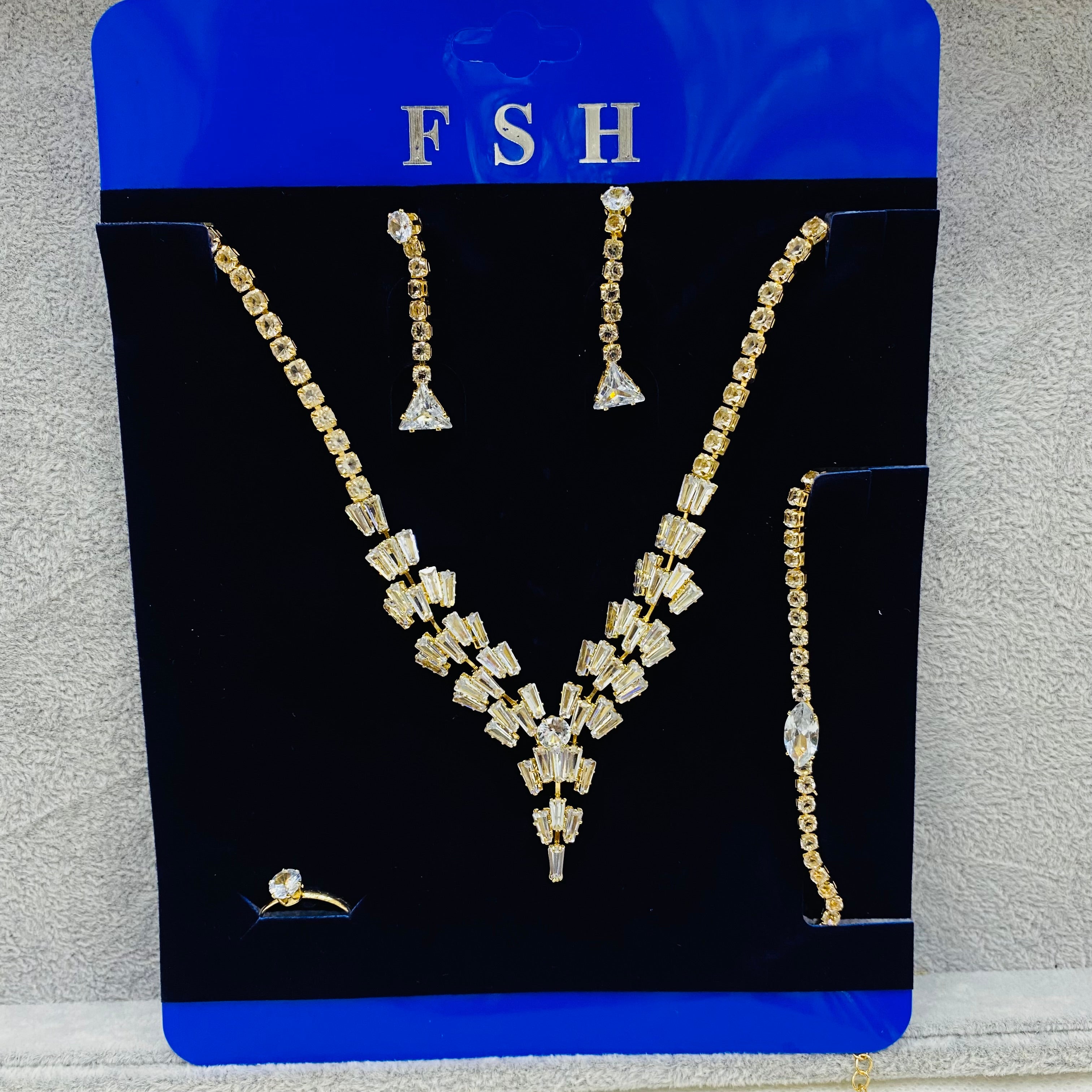 ✨ Premium Zircon Necklace Combo Sets