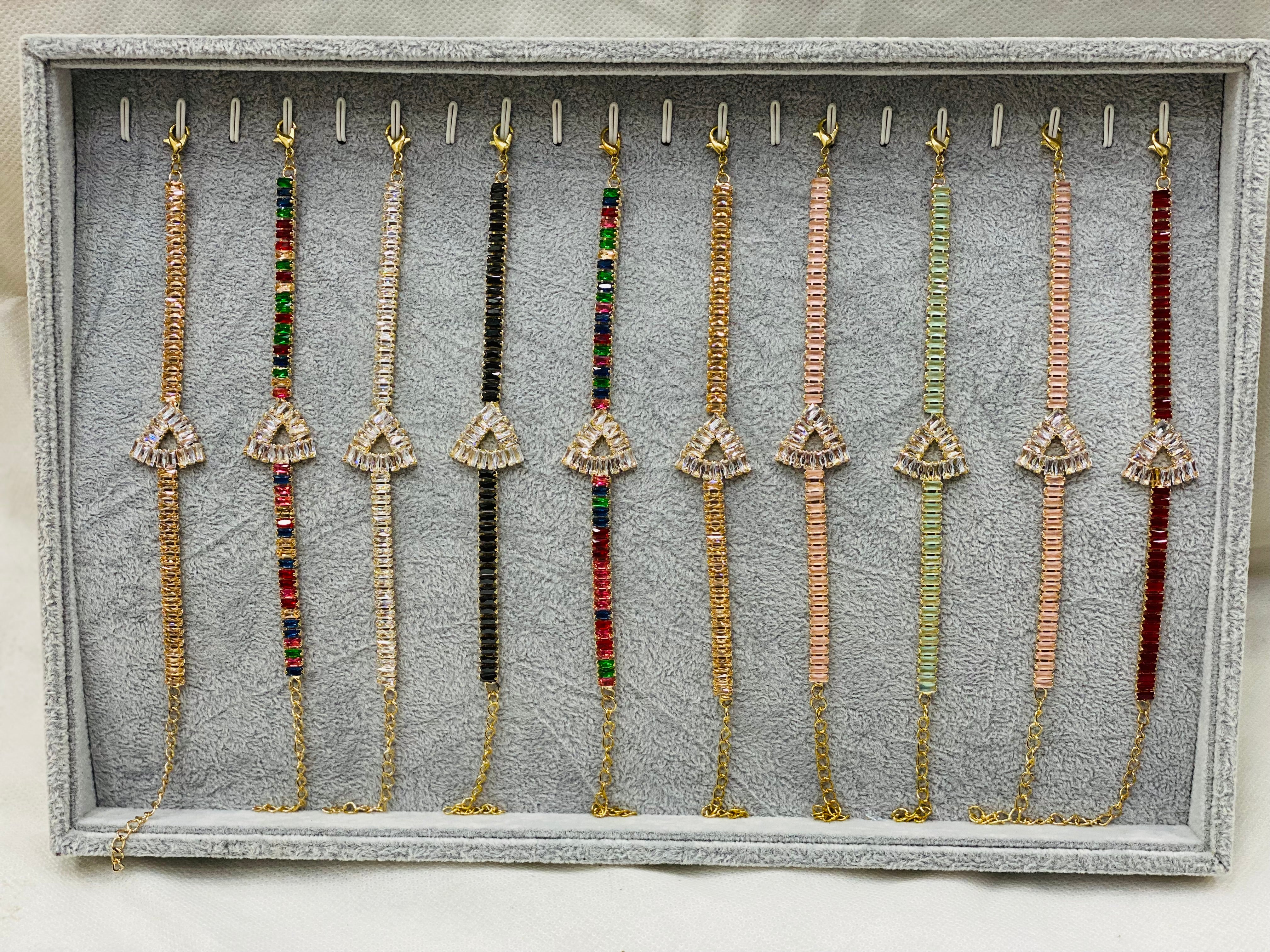 Zircon Bracelets – Pack of 12