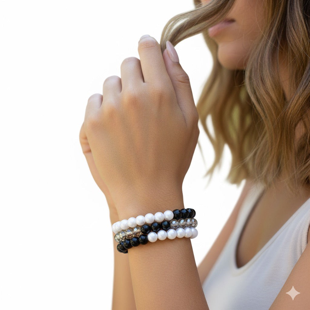 ✨ Korean funky Adjustable Bracelet – Set of 3 | Mix Designs & Colors