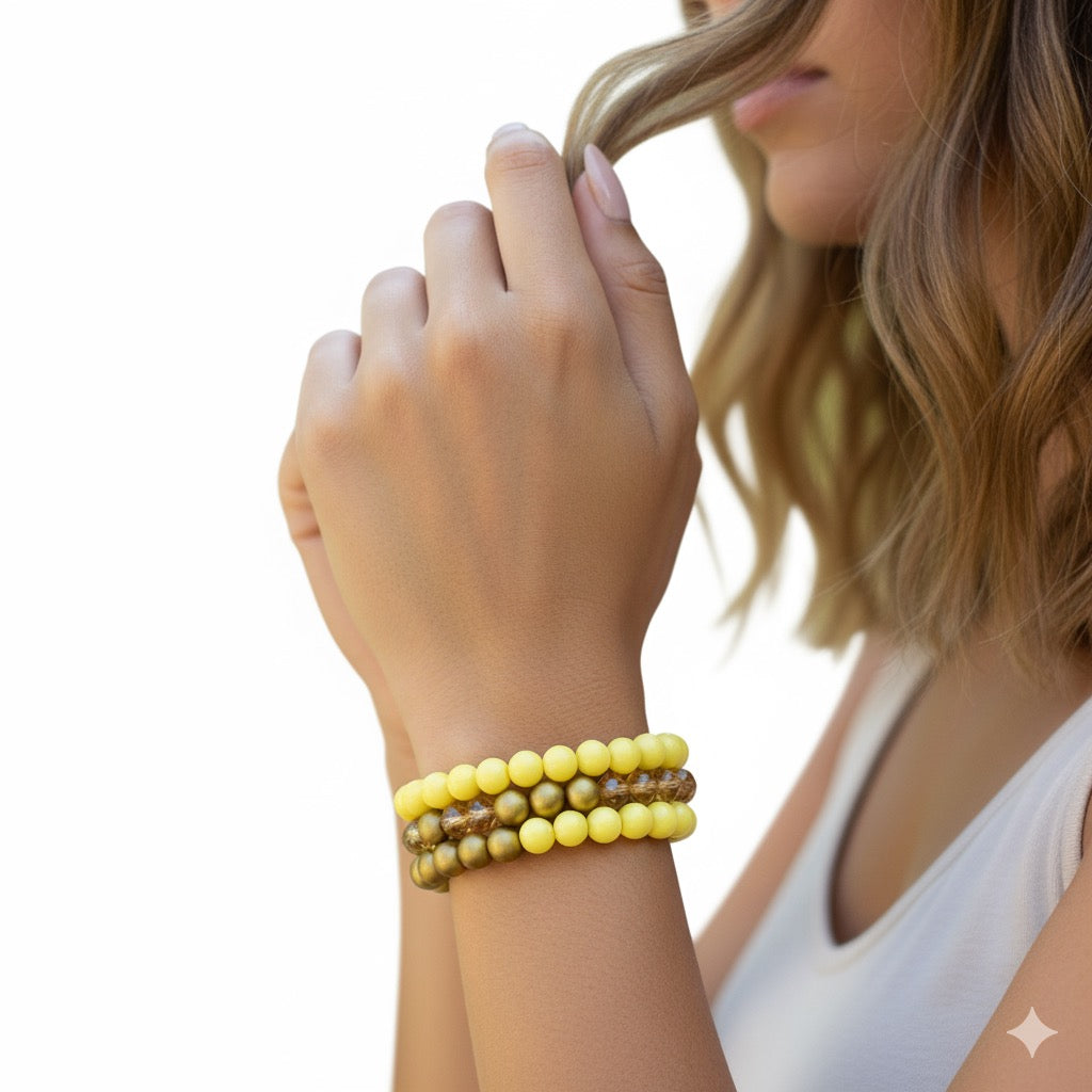 ✨ Korean funky Adjustable Bracelet – Set of 3 | Mix Designs & Colors
