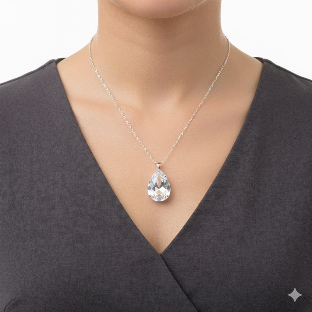 Mix Design Crystal Pendant Necklaces | Wholesale Pack of 6 / 12 / 24