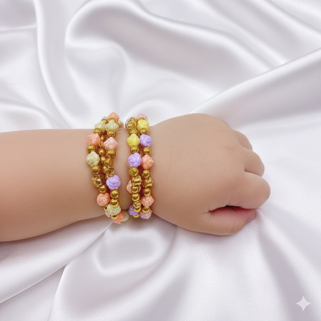 ✨ Baby Adjustable Bracelets – Pack of 12 ✨