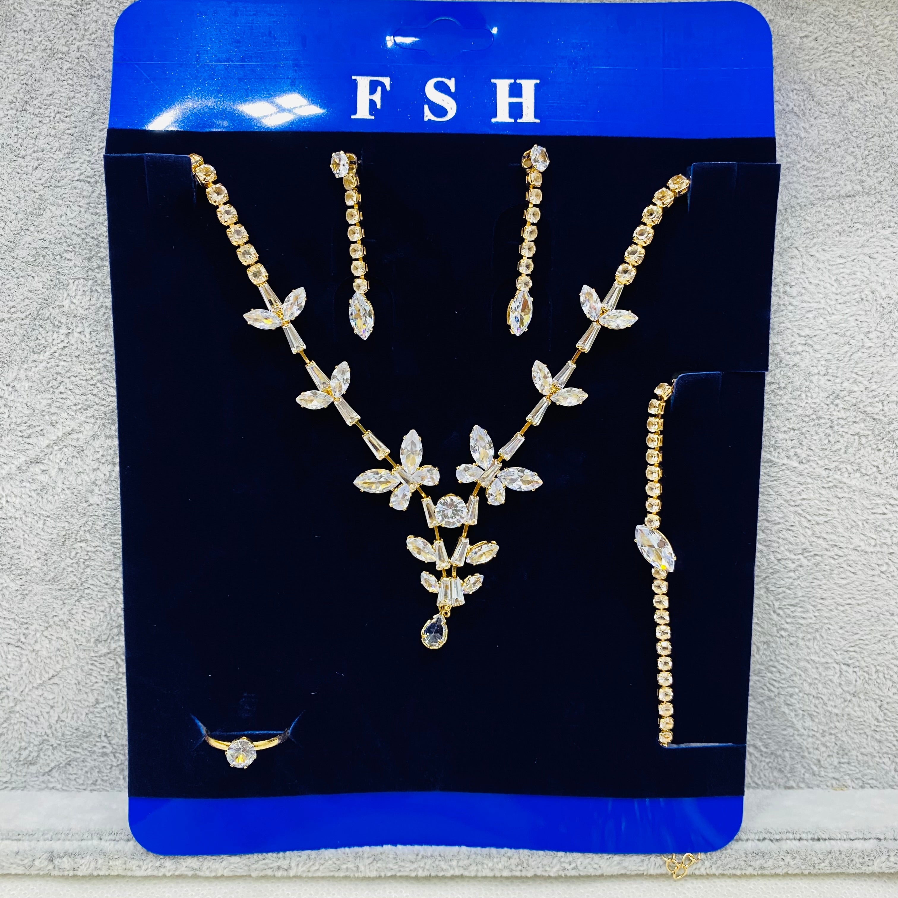 ✨ Premium Zircon Necklace Combo Sets