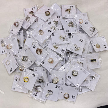 Imported Zircon & Stone Rings – 1 kg Box, Mix Sizes & Designs