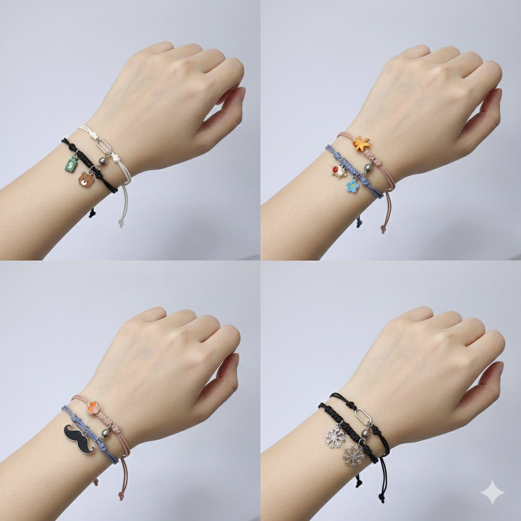 Adjustable Leather Bracelet – 2 Layers | Mix Colors & Designs