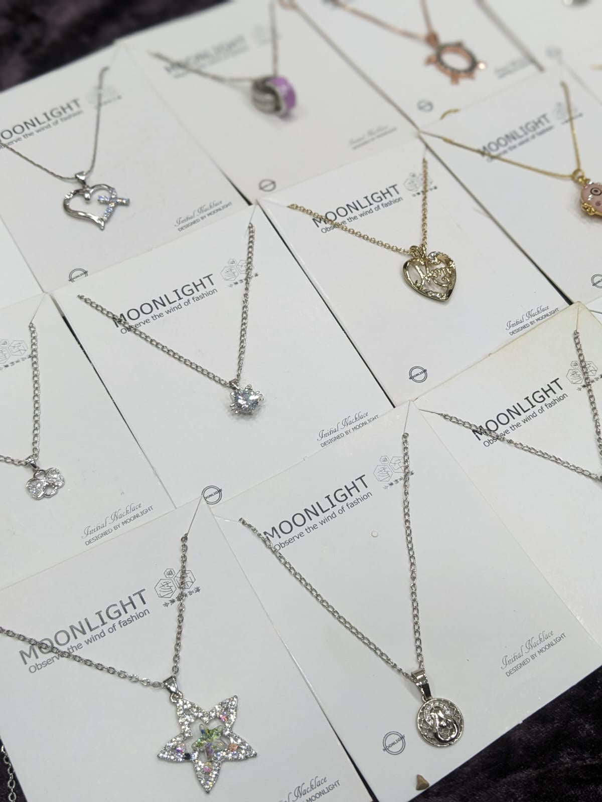 ✨ Imported Stone Necklaces – 12 Mix Designs & Colors ✨ (Pack of 12 Deal)