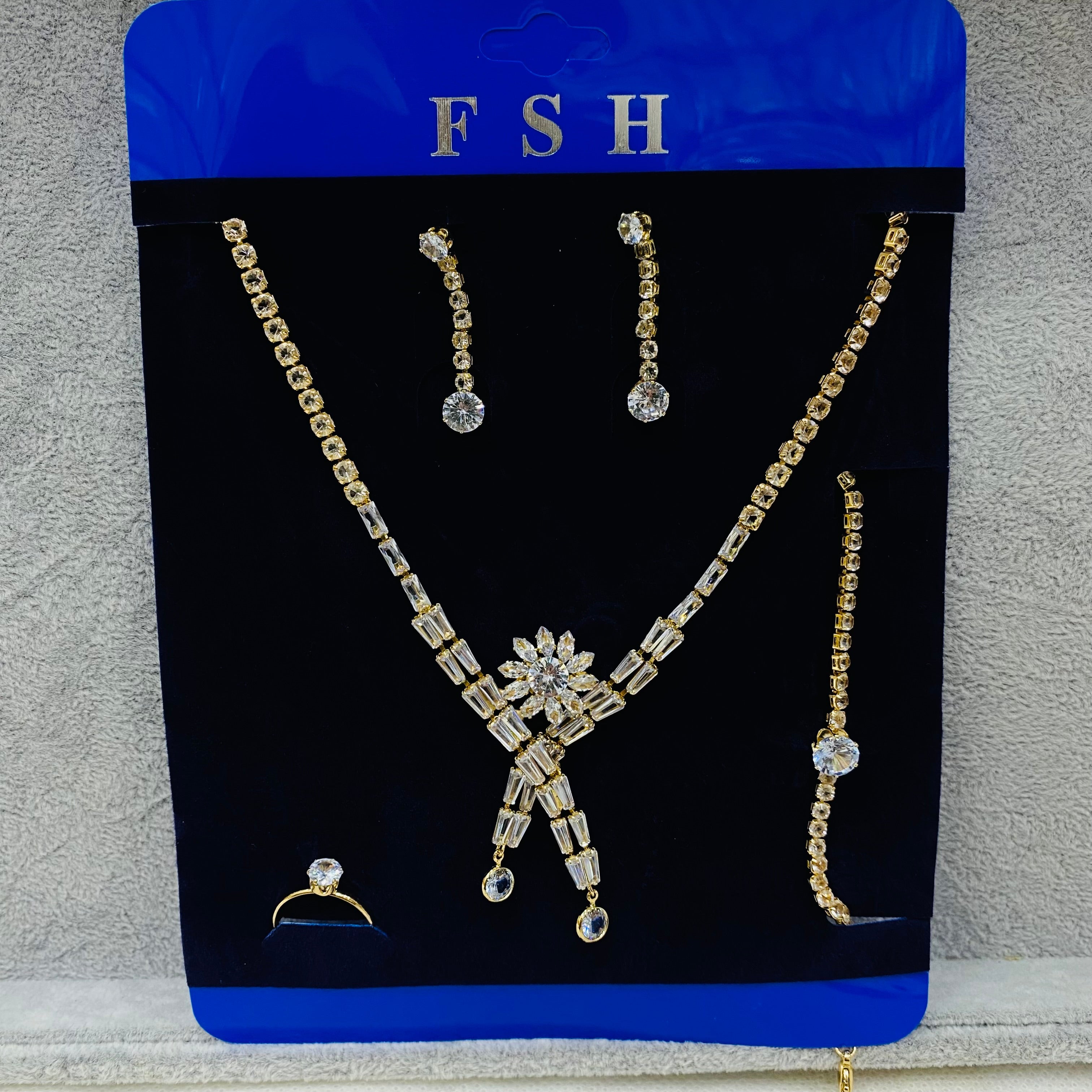 ✨ Premium Zircon Necklace Combo Sets