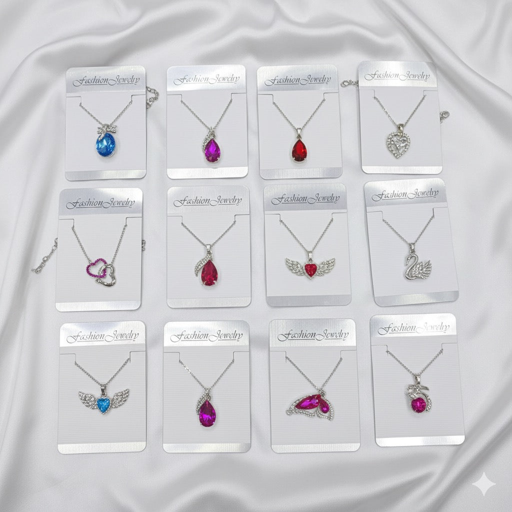 💎 Creator Stone Necklace with Chain – Mix Design Wholesale