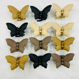 🦋Butterfly Hair Clips – Mix Colors | Wholesale Pack of 12