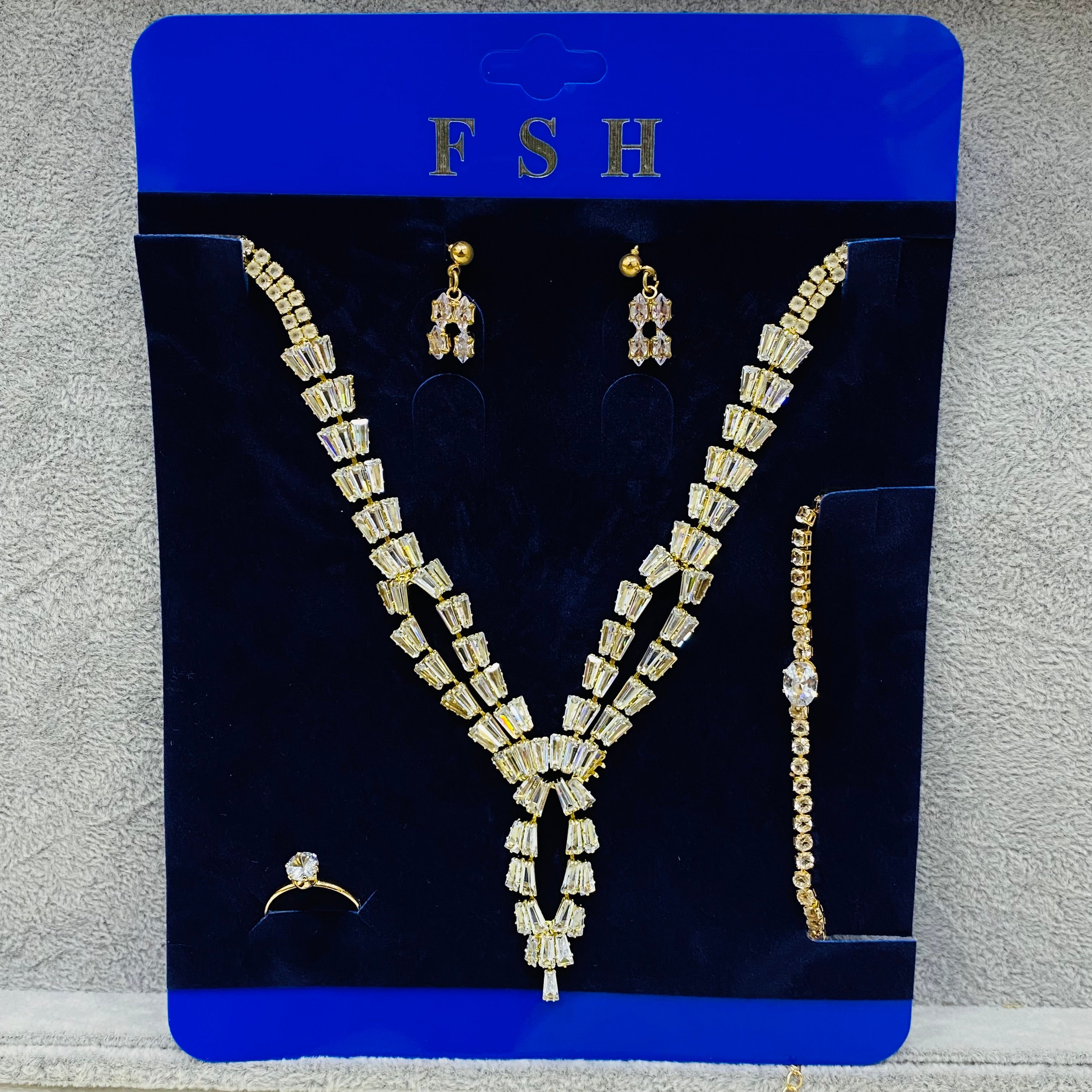 ✨ Premium Zircon Necklace Combo Sets